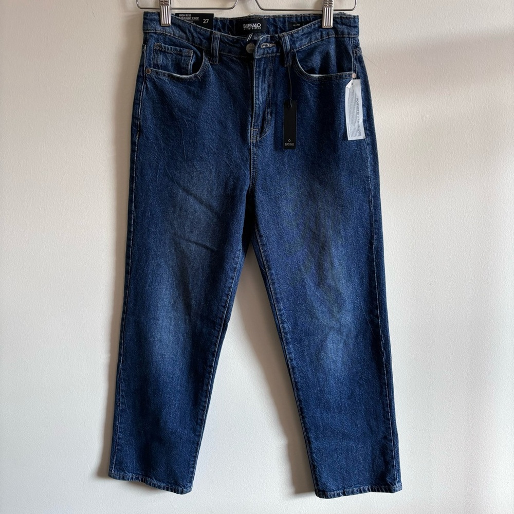 BUFFALO DAVID BITTON I NWT US27 Brooke High-rise Straight Cropped Denim Jeans